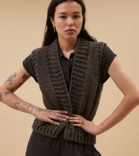 BY-BAR Gilet levi cafe noir