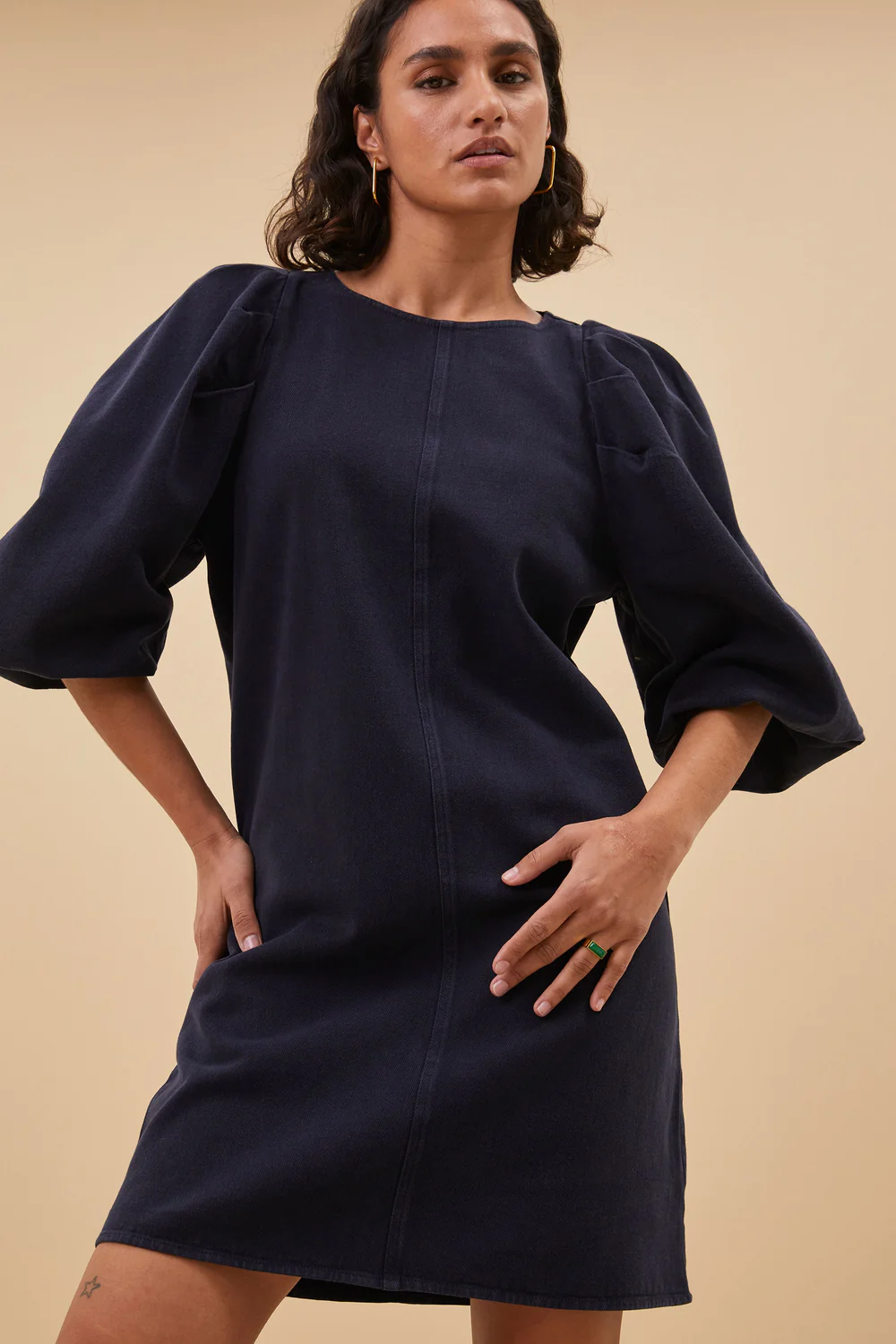 by bar zasu twill dress graphite 24517002